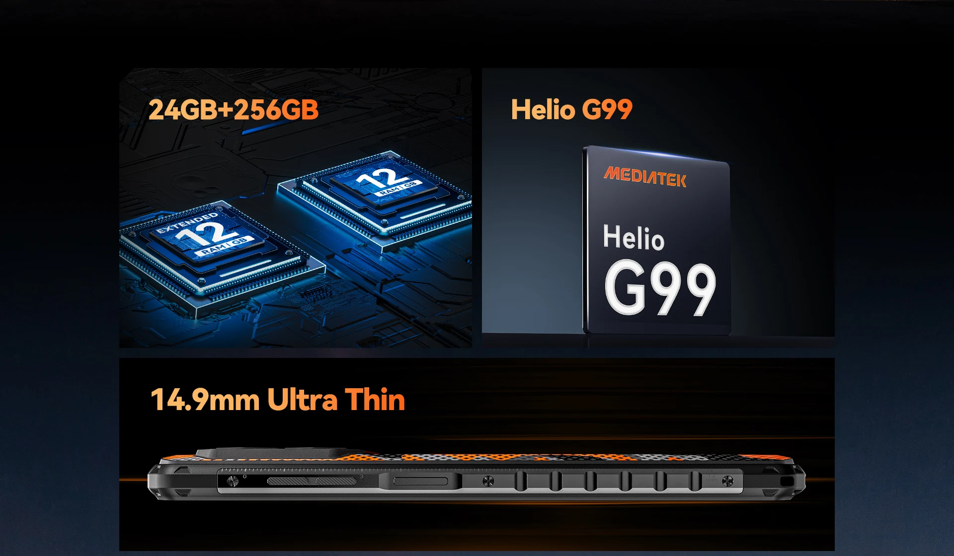 IIIF150 B2 Pro Rugged Phone MTK Helio G99 Android Smartphone 10000mAh 30W Charge 24GB 256GB 108MP Camera 6.8