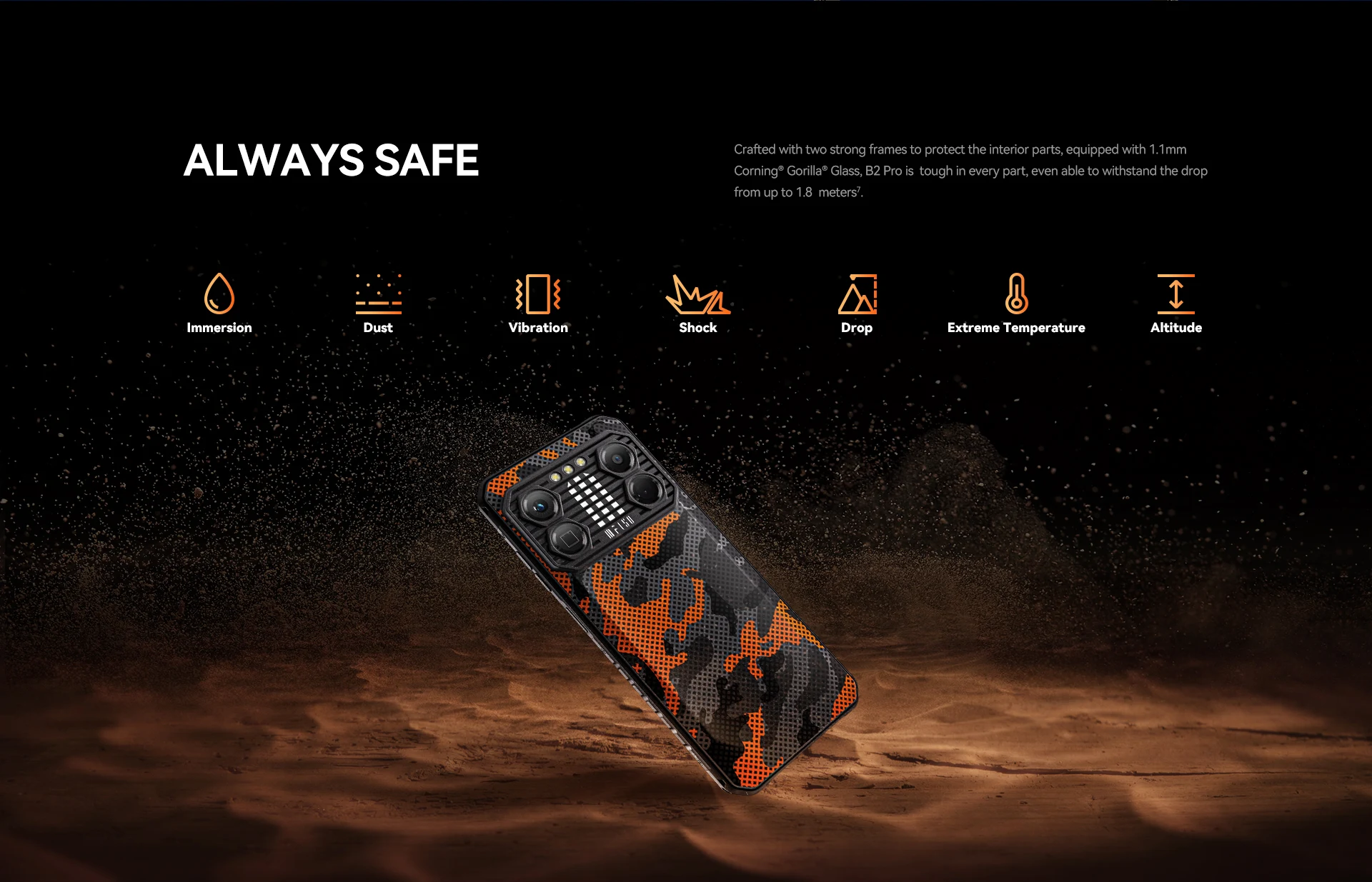 IIIF150 B2 Pro Rugged Phone MTK Helio G99 Android Smartphone 10000mAh 30W Charge 24GB 256GB 108MP Camera 6.8