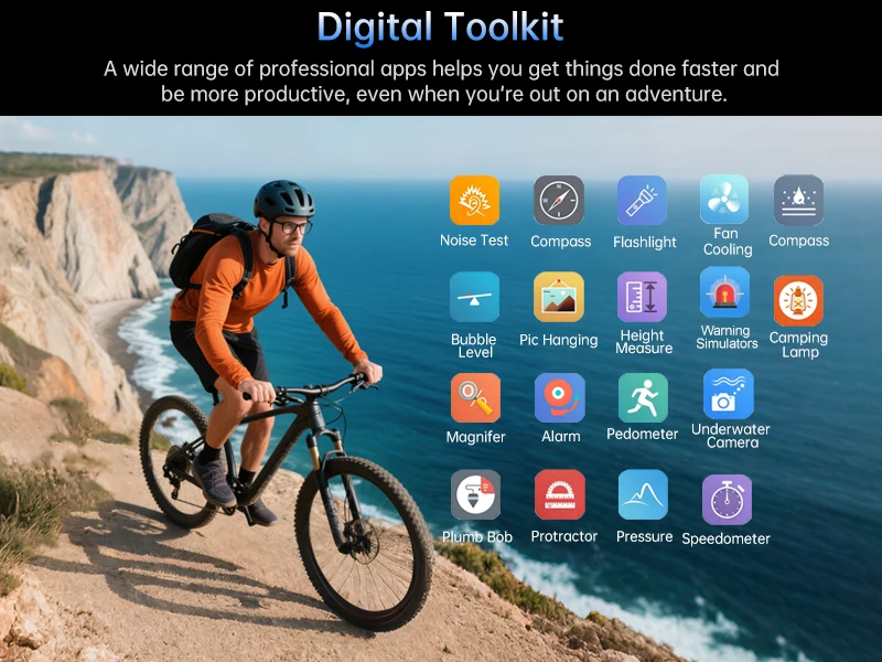 Unihertz by 8849 Tank 4 Smartphone Android 14 Built-in 720P Projector Dimensity 7300 24GB 512GB 11600mAh 120Hz AMOLED 5G Phone