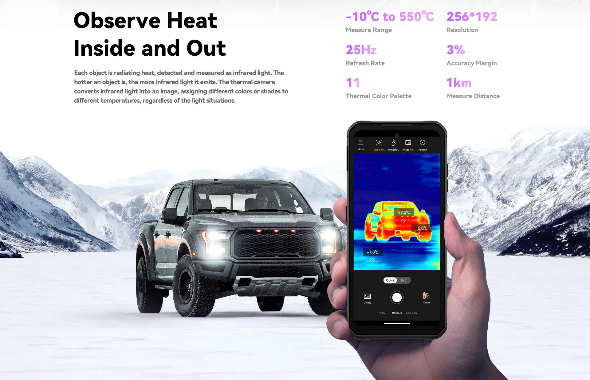 IIIF150 Raptor Rugged Phone MTK Helio G99 Chip 10000mAh Battery 108MP Main Camera 6.78inch FHD+ 120Hz Display Smartphone