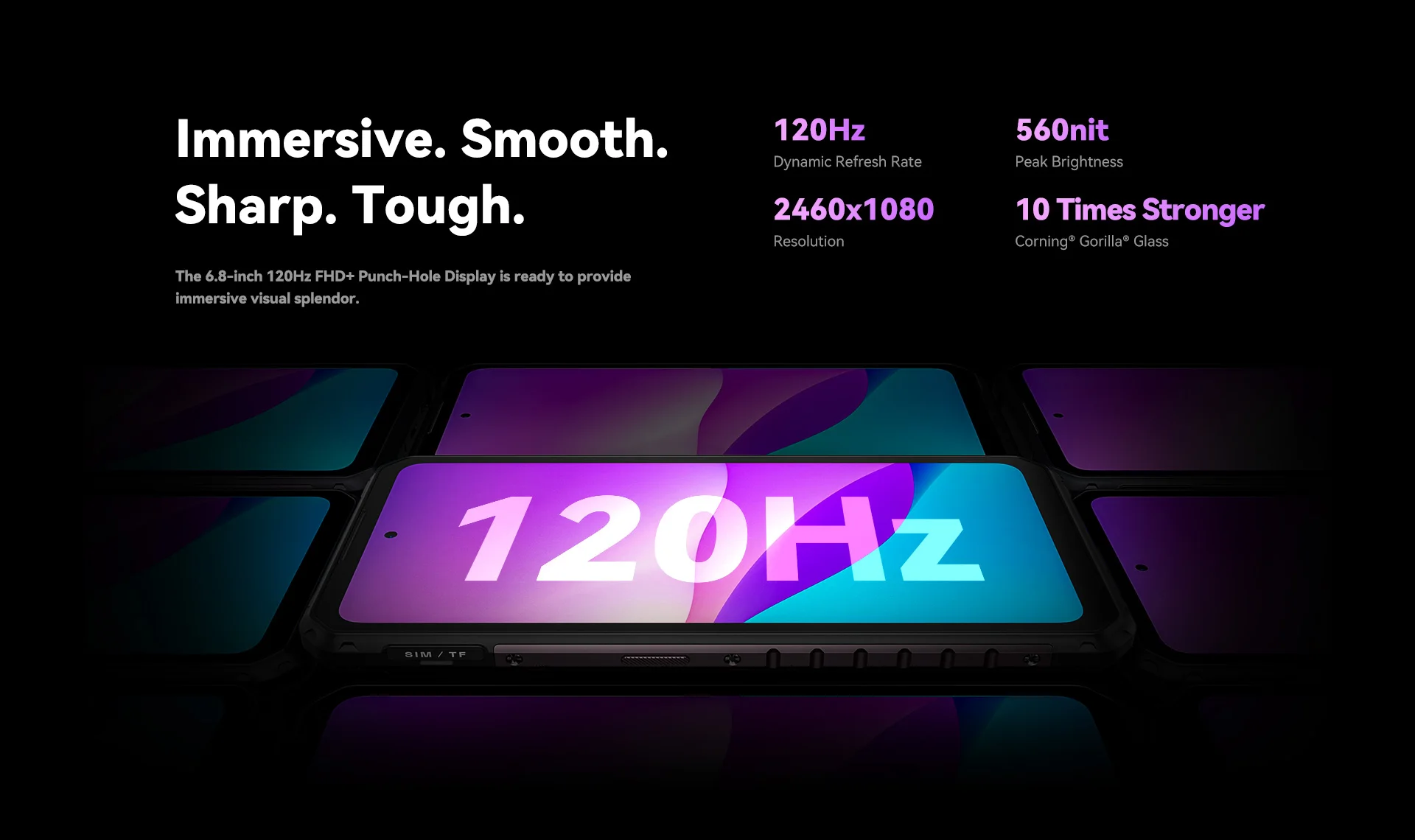 IIIF150 Raptor Rugged Phone MTK Helio G99 Chip 10000mAh Battery 108MP Main Camera 6.78inch FHD+ 120Hz Display Smartphone