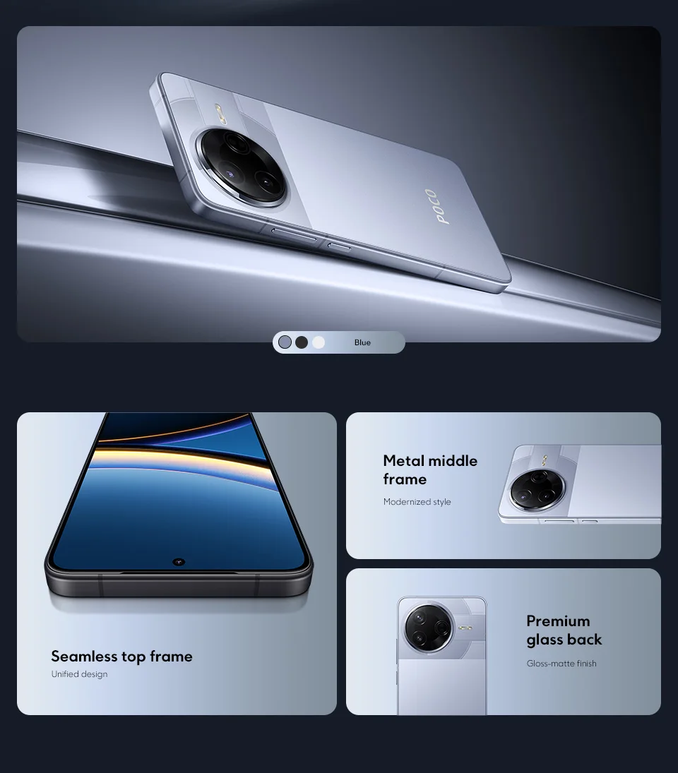 POCO F7 Pro 5G Global Version Smartphone Snapdragon® 8 Gen 3 50MP dual camera with OIS  NFC