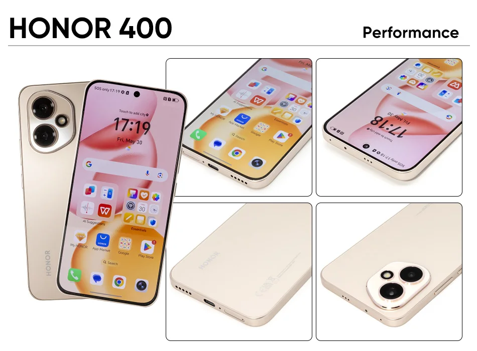 2025 New HONOR 400 Global Version 5G Smartphone Snapdragon 7 Gen 3 120Hz AMOLED Display 5300mAh Battery 200MP Camera 2025 New HONOR 400 Global Version 5G Smartphone Snapdragon 7 Gen 3 120Hz AMOLED Display 5300mAh Battery 200MP Camera