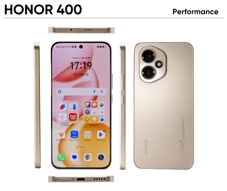 2025 New HONOR 400 Global Version 5G Smartphone Snapdragon 7 Gen 3 120Hz AMOLED Display 5300mAh Battery 200MP Camera 2025 New HONOR 400 Global Version 5G Smartphone Snapdragon 7 Gen 3 120Hz AMOLED Display 5300mAh Battery 200MP Camera
