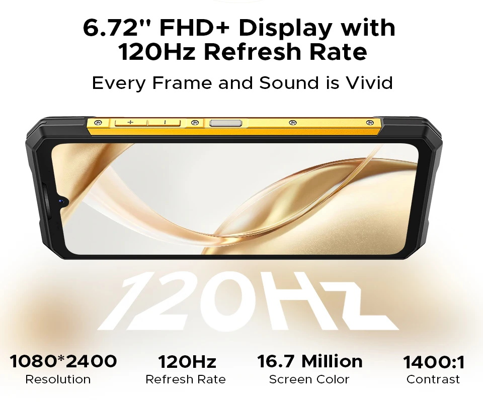 DOOGEE S200 X 5G Rugged Phone 48GB 512GB Dimensity 7050 6.72” FHD+120Hz 10100mAh 100MP Camera Android 16 NFC Smartphone