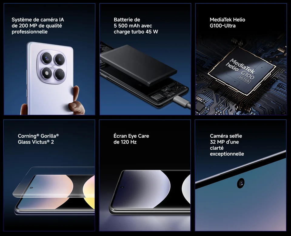 Xiaomi Redmi Note 14 Pro 4G, NFC, smartphone, MediaTek Helio G100-Ultra, AMOLED screen of inches, 120Hz, camera of 200 MP, battery of 5500mAh,Charger Not Included