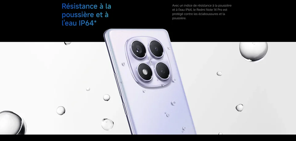 Xiaomi Redmi Note 14 Pro 4G, NFC, smartphone, MediaTek Helio G100-Ultra, AMOLED screen of inches, 120Hz, camera of 200 MP, battery of 5500mAh,Charger Not Included