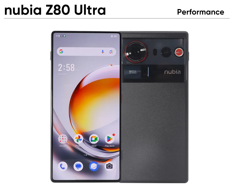 nubia Z80 Ultra Smartphone Snapdragon 8 Elite Gen 5 7200mAh 6.85'' 144Hz OLED Display 90W Fast Charging 64MP+50MP AI Camera NFC