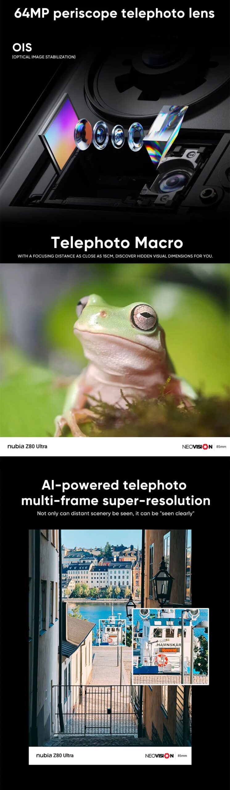 nubia Z80 Ultra Smartphone Snapdragon 8 Elite Gen 5 7200mAh 6.85'' 144Hz OLED Display 90W Fast Charging 64MP+50MP AI Camera NFC
