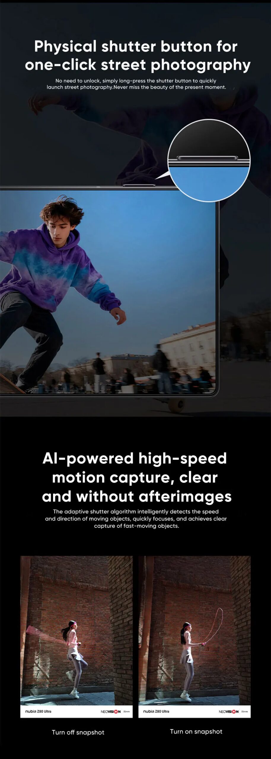 nubia Z80 Ultra Smartphone Snapdragon 8 Elite Gen 5 7200mAh 6.85'' 144Hz OLED Display 90W Fast Charging 64MP+50MP AI Camera NFC