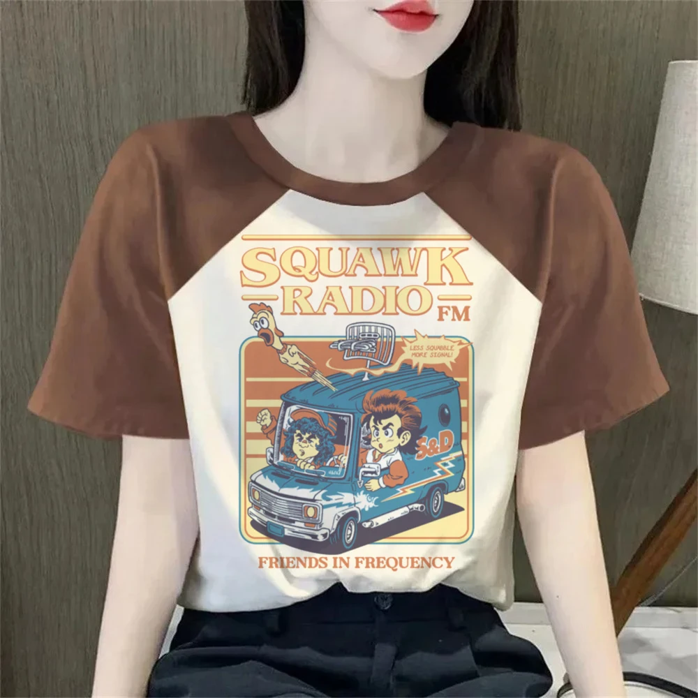 Steve Harrington Top Tees Women Upside Down University Harajuku Hawkins Hip Hop Graphic Colorful Shirt Classic T-Shirts Steve Harrington Top Tees Women Upside Down University Harajuku Hawkins Hip Hop Graphic Colorful Shirt Classic T-Shirts