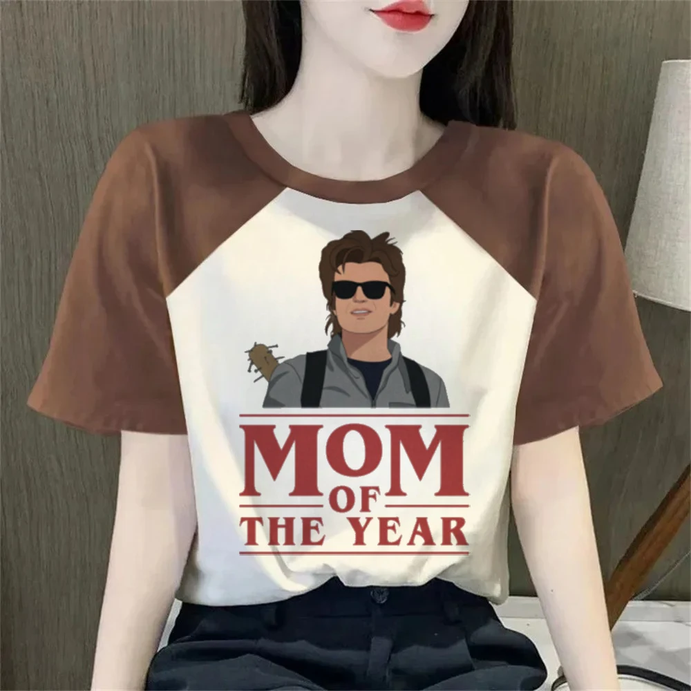 Steve Harrington Top Tees Women Upside Down University Harajuku Hawkins Hip Hop Graphic Colorful Shirt Classic T-Shirts Steve Harrington Top Tees Women Upside Down University Harajuku Hawkins Hip Hop Graphic Colorful Shirt Classic T-Shirts