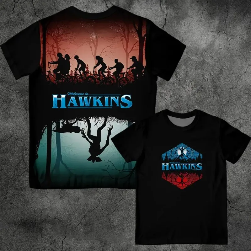 Eddie Munson Stranger Vintage Print T-shirt Demogorgon Cannibal Flower Hawkins Graphic Tee Y2K Streetwear Women's Tops harajuku Eddie Munson Stranger Vintage Print T-shirt Demogorgon Cannibal Flower Hawkins Graphic Tee Y2K Streetwear Women's Tops harajuku