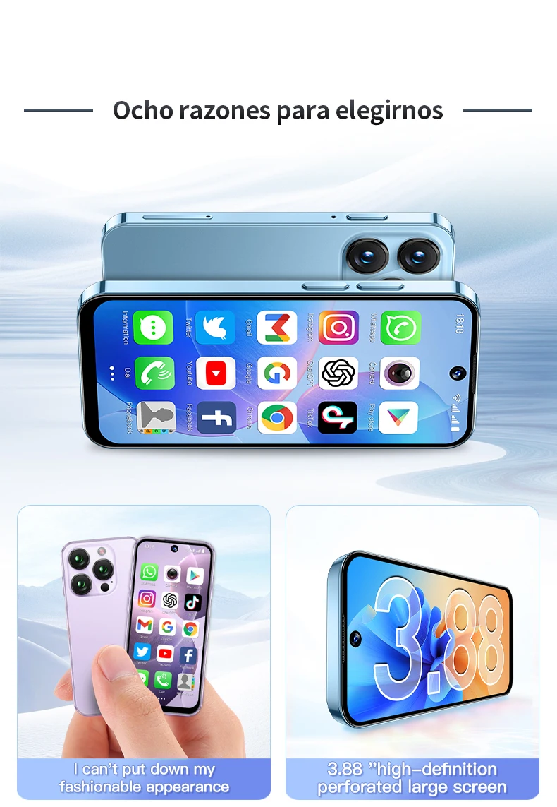 SOYES XS19 Mini Smartphone 3.88in 2GB RAM 16GB ROM Android10.0 With Facial Recognition Dual SIM Standby 3G Network Small Phone SOYES XS19 Mini Smartphone 3.88in 2GB RAM 16GB ROM Android10.0 With Facial Recognition Dual SIM Standby 3G Network Small Phone