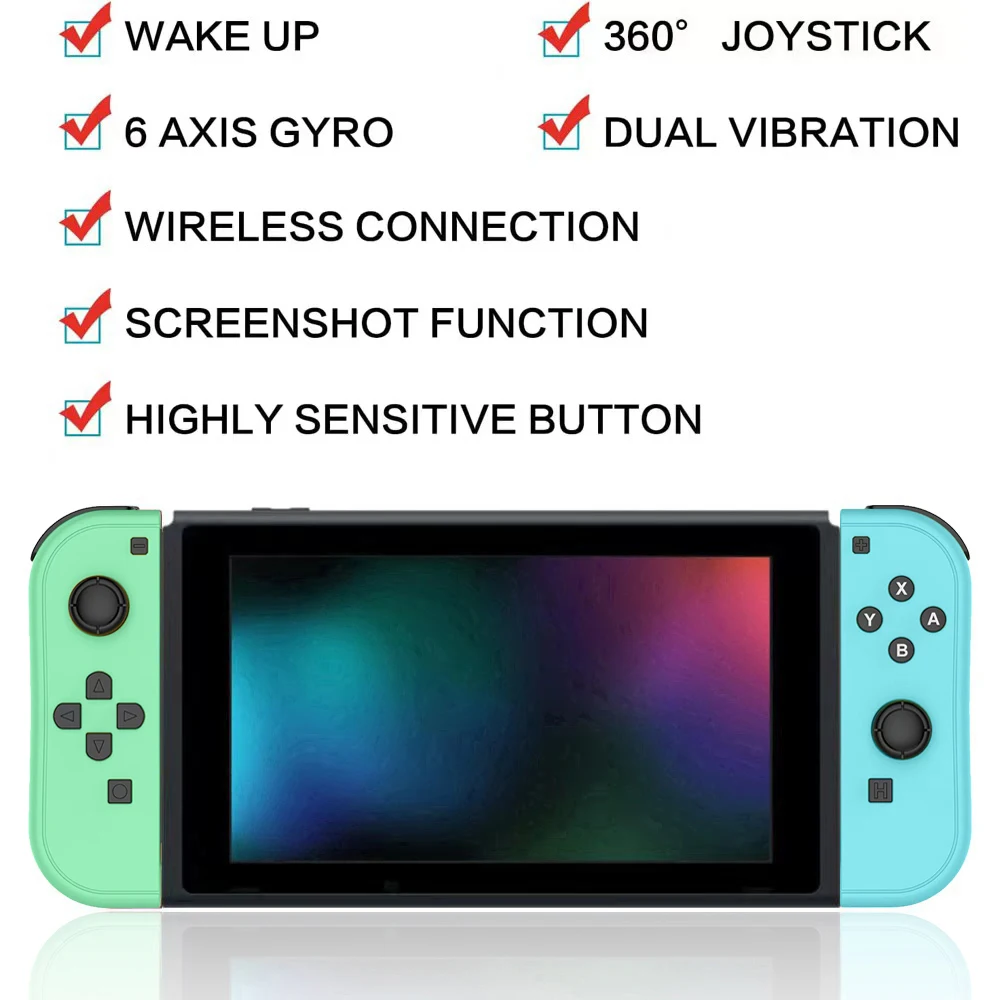 Multicolor Joycons Controller For Nintendo Switch/Lite/Oled Wireless Gamepad With Vibration Joypad Controller Video Game Console Multicolor Joycons Controller For Nintendo Switch/Lite/Oled Wireless Gamepad With Vibration Joypad Controller Video Game Console
