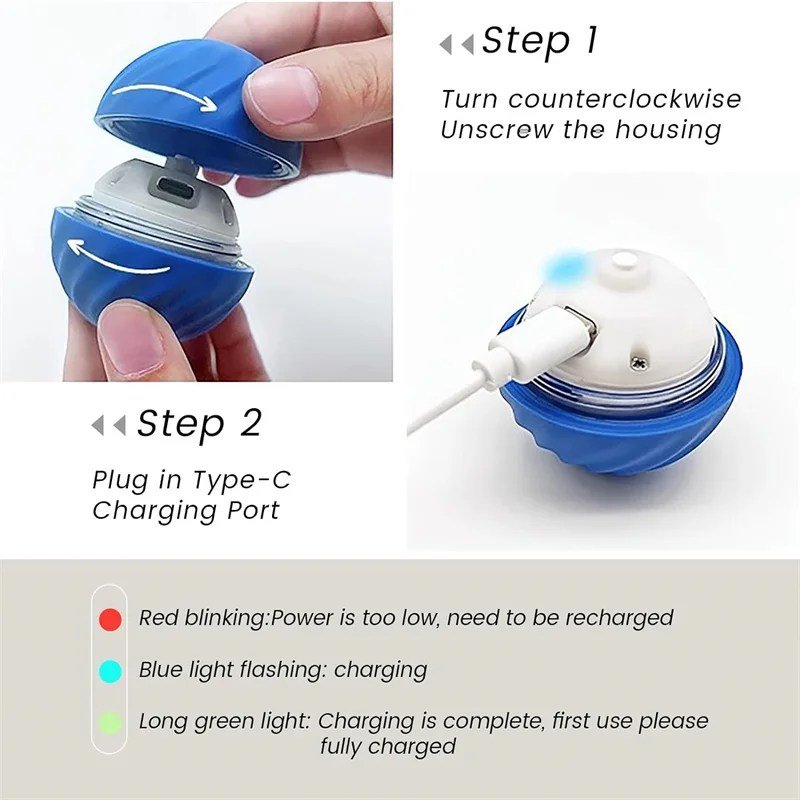 Smart Dog Toys Ball Electronic Interactive Pet Toy Moving Ball USB Automatic Moving Bouncing for Puppy Birthday gift Cat Product Smart Dog Toys Ball Electronic Interactive Pet Toy Moving Ball USB Automatic Moving Bouncing for Puppy Birthday gift Cat Product