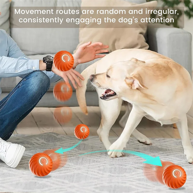 Smart Dog Toys Ball Electronic Interactive Pet Toy Moving Ball USB Automatic Moving Bouncing for Puppy Birthday gift Cat Product Smart Dog Toys Ball Electronic Interactive Pet Toy Moving Ball USB Automatic Moving Bouncing for Puppy Birthday gift Cat Product