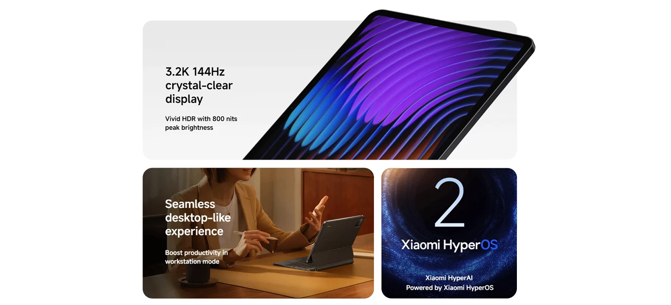 Global Version Xiaomi Pad 7 Snapdragon 7+ Gen 3 Octa-core CPU Tablet 8850mAh 13MP Camera 11.2