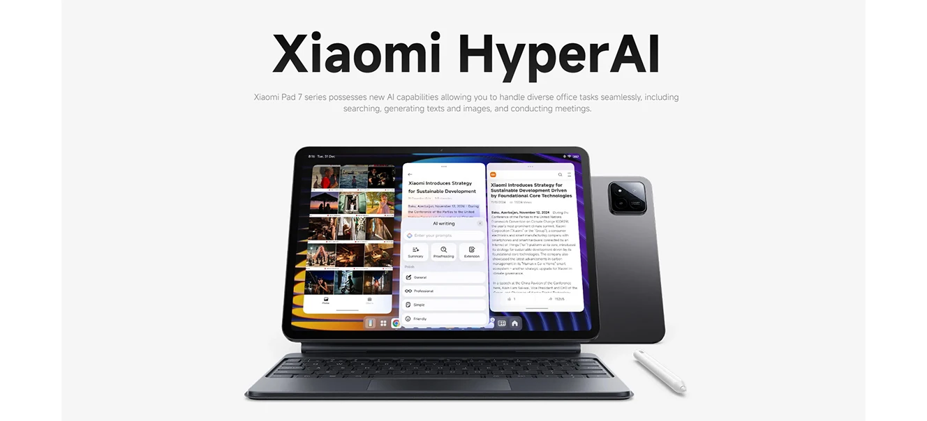 Global Version Xiaomi Pad 7 Snapdragon 7+ Gen 3 Octa-core CPU Tablet 8850mAh 13MP Camera 11.2