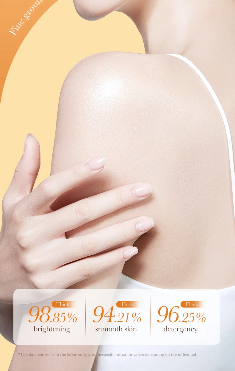 SADOER Vitamin C Body Scrub Whitening Moisturizing Exfoliating Cream Body Arm Leg Back Scrub Exfoliator Body Lotion Skin Care