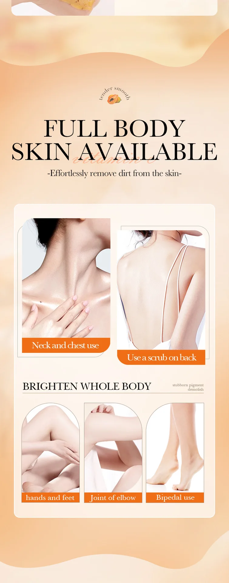 100g Papaya Vitamin C Exfoliating Scrub Cream, Hypoallergenic, Moisturizing, Exfoliation, Scented with Papaya, Deep Cleansing 100g Papaya Vitamin C Exfoliating Scrub Cream, Hypoallergenic, Moisturizing, Exfoliation, Scented with Papaya, Deep Cleansing