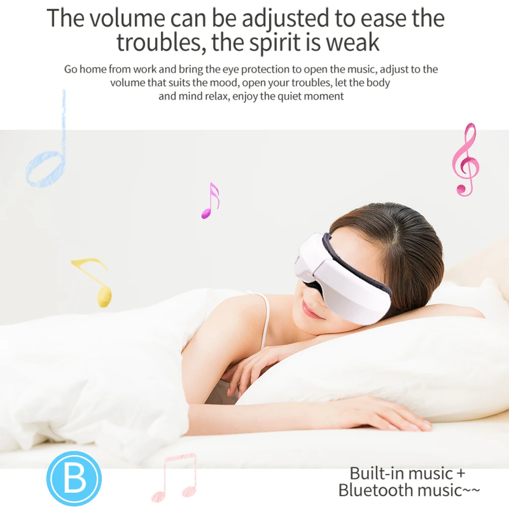 6D Smart Vibration Eye Massager Airbag Compress Eye Care Instrument Bluetooth Music Eye Massage Sleepping Mask Eye Relax Fatigue 6D Smart Vibration Eye Massager Airbag Compress Eye Care Instrument Bluetooth Music Eye Massage Sleepping Mask Eye Relax Fatigue