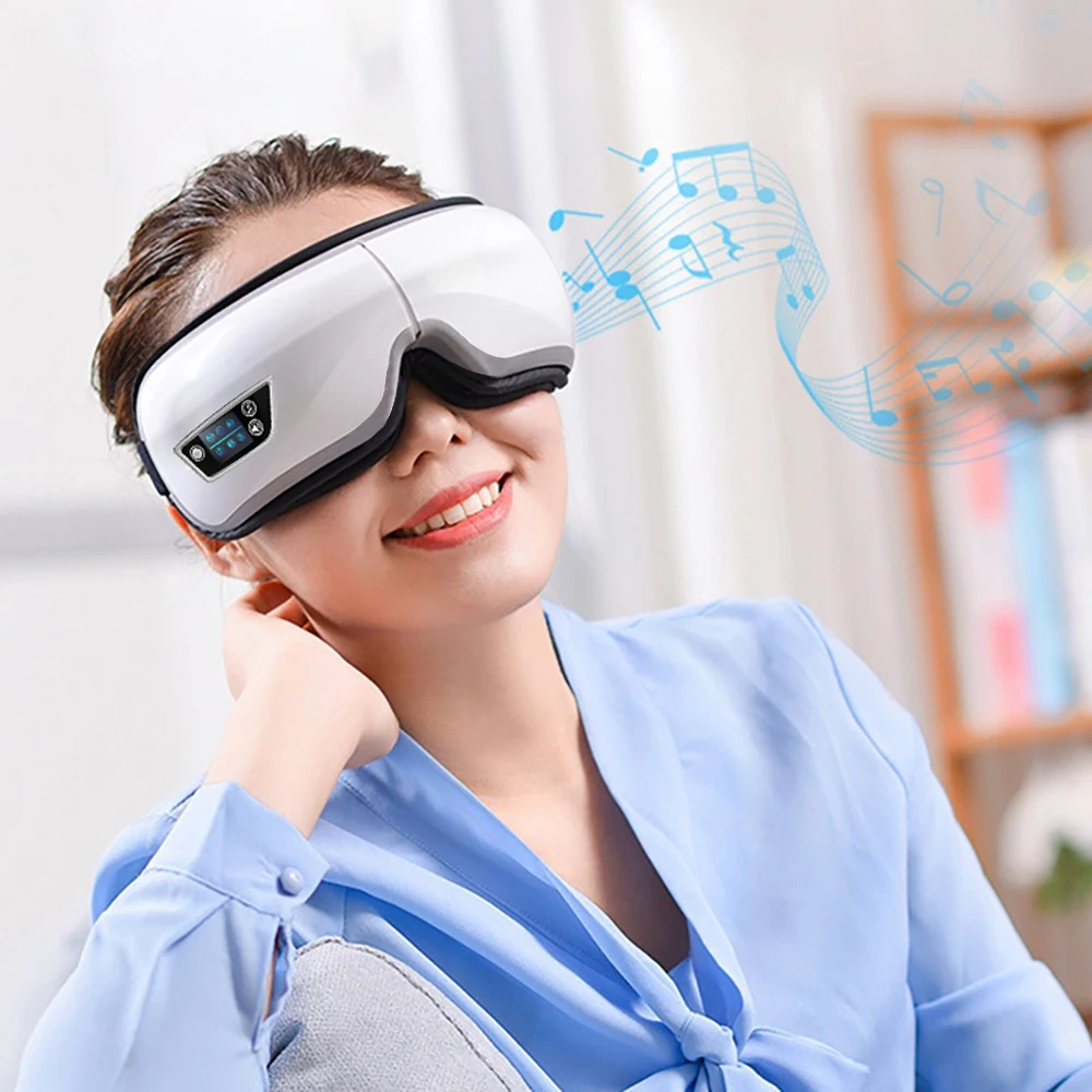 6D Smart Vibration Eye Massager Airbag Compress Eye Care Instrument Bluetooth Music Eye Massage Sleepping Mask Eye Relax Fatigue 6D Smart Vibration Eye Massager Airbag Compress Eye Care Instrument Bluetooth Music Eye Massage Sleepping Mask Eye Relax Fatigue