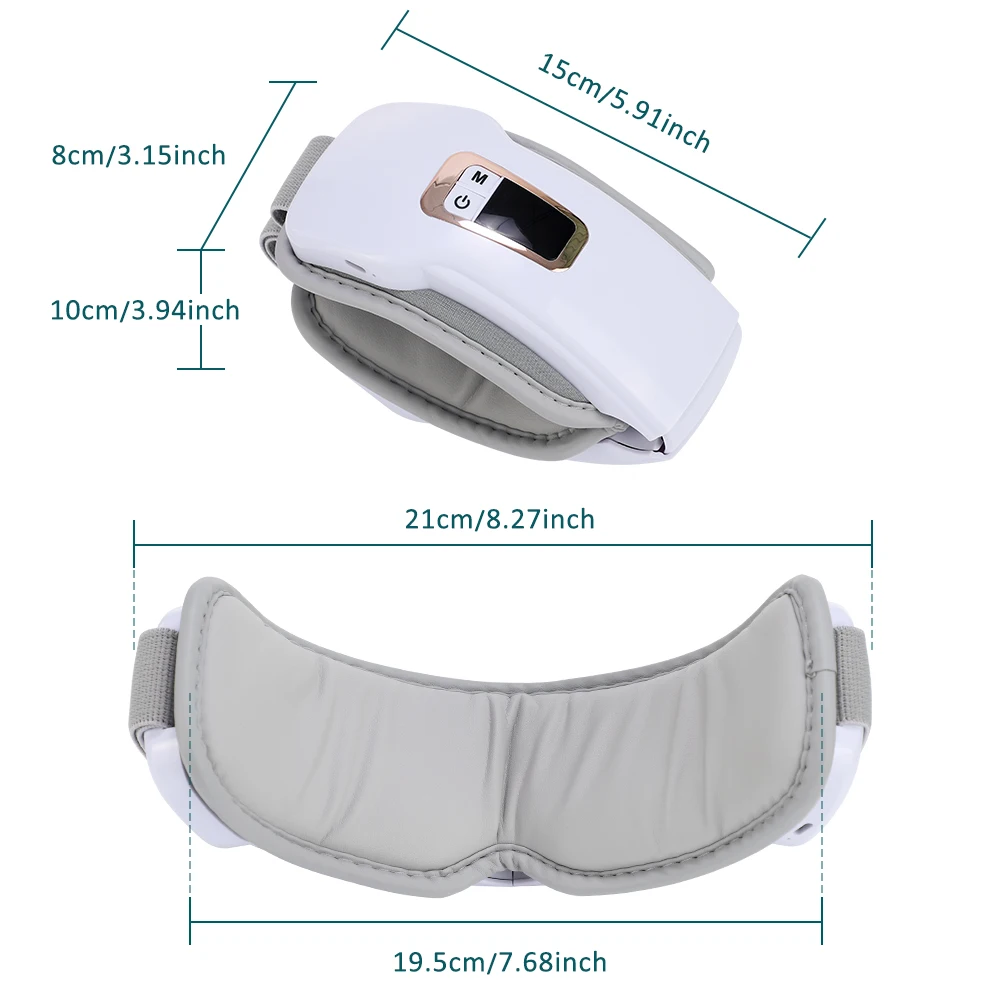Airbag Pressure Eye Massager Dry Eye Relief Improve Sleep Foldable Eye Massage Instrument Bluetooth Music Eye Mask for Relax