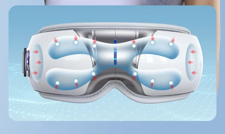 Eye Massage Instrument Vibration Double Wrap-around Airbag Pressure Hot Compress Massager Bluetooth Music Relax Eye Care Eye Massage Instrument Vibration Double Wrap-around Airbag Pressure Hot Compress Massager Bluetooth Music Relax Eye Care
