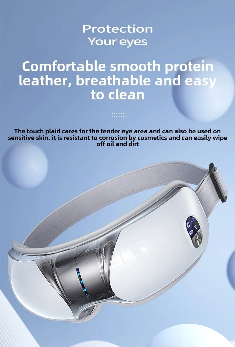 Eye Massage Instrument Vibration Double Wrap-around Airbag Pressure Hot Compress Massager Bluetooth Music Relax Eye Care Eye Massage Instrument Vibration Double Wrap-around Airbag Pressure Hot Compress Massager Bluetooth Music Relax Eye Care