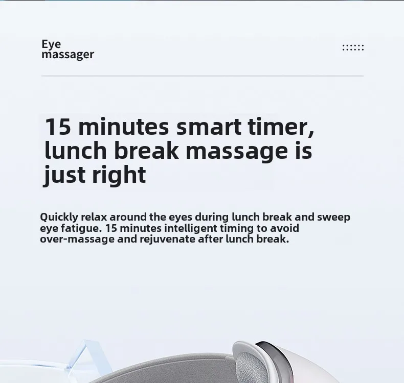 Eye Massage Instrument Vibration Double Wrap-around Airbag Pressure Hot Compress Massager Bluetooth Music Relax Eye Care Eye Massage Instrument Vibration Double Wrap-around Airbag Pressure Hot Compress Massager Bluetooth Music Relax Eye Care