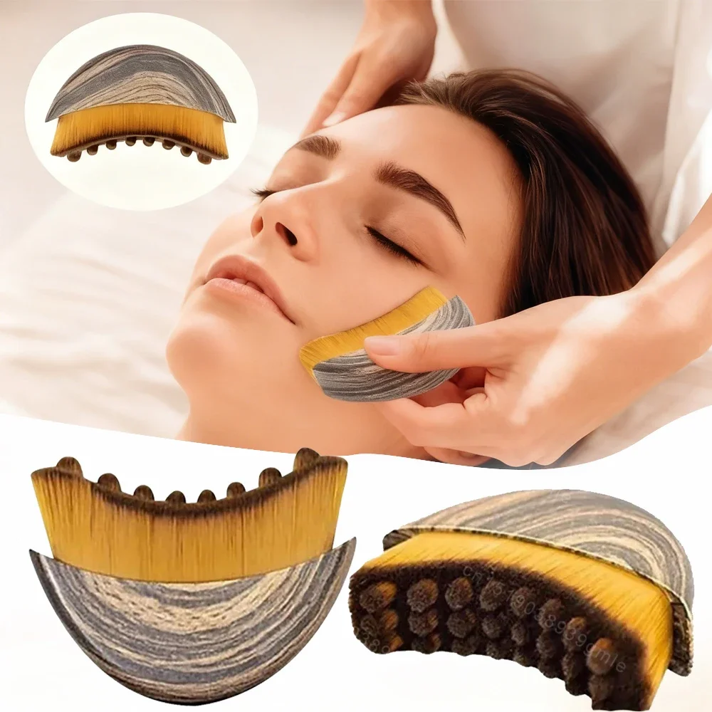 1/3/5Pcs Lymphatic Contour Face Guasha Scraping Chin Sculpting Tool Face Brush Drainage Massager Brushing Facial Massage