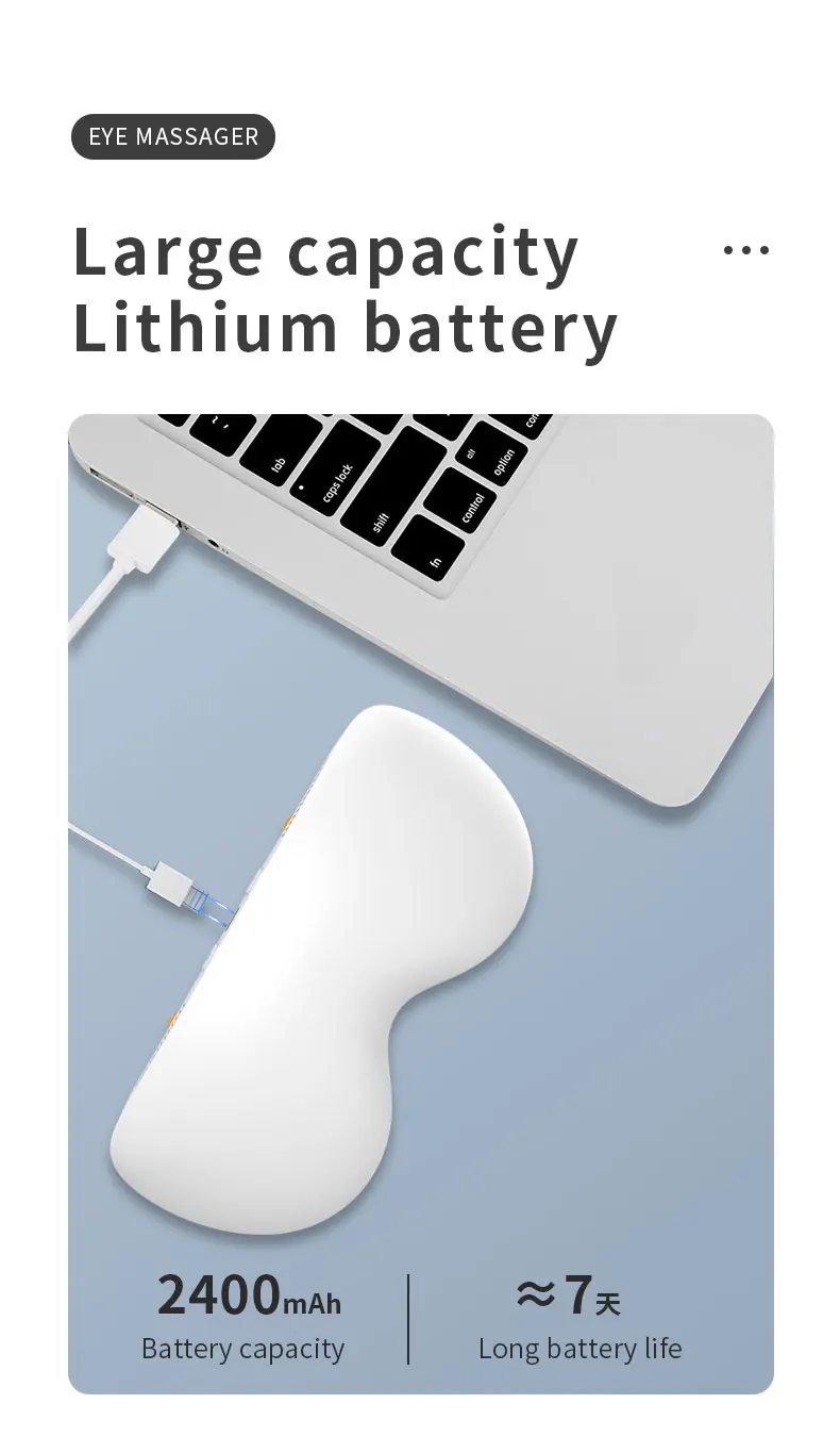 Eye Massager with Heat and Cooling 12 Vibration Node Rechargeable Eye Care Device with Bluetooth for Puffiness and Improve Sleep Eye Massager with Heat and Cooling 12 Vibration Node Rechargeable Eye Care Device with Bluetooth for Puffiness and Improve Sleep