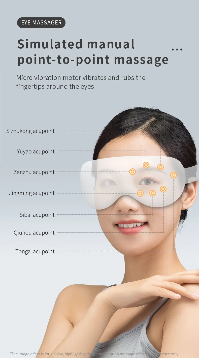 Eye Massager with Heat and Cooling 12 Vibration Node Rechargeable Eye Care Device with Bluetooth for Puffiness and Improve Sleep Eye Massager with Heat and Cooling 12 Vibration Node Rechargeable Eye Care Device with Bluetooth for Puffiness and Improve Sleep