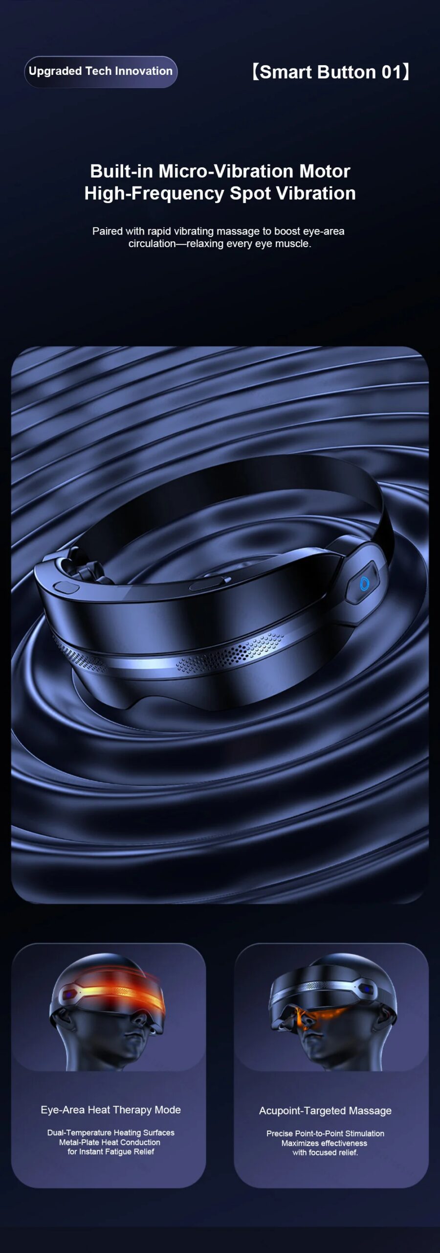 Electric Steam Eye Massager Warm Spa Eye Steamer Acupressure Kneading Massage Eyes Bluetooth Relieve Eye Fatigue Massage Relax Electric Steam Eye Massager Warm Spa Eye Steamer Acupressure Kneading Massage Eyes Bluetooth Relieve Eye Fatigue Massage Relax