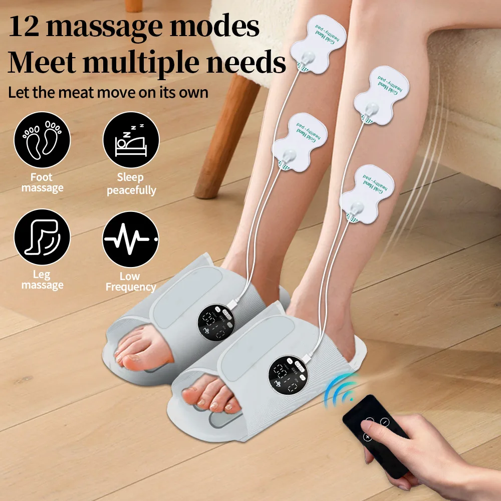 Electric Foot Massager Shoe EMS Pad Muscle Stimulation Massage  Foot Relaxation Foot Spa Machine Feet Massager Tools Circulation
