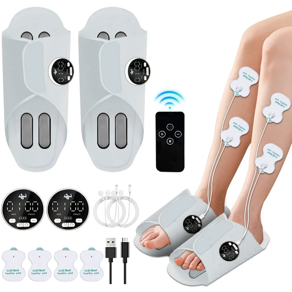 Electric Foot Massager Shoe EMS Pad Muscle Stimulation Massage  Foot Relaxation Foot Spa Machine Feet Massager Tools Circulation