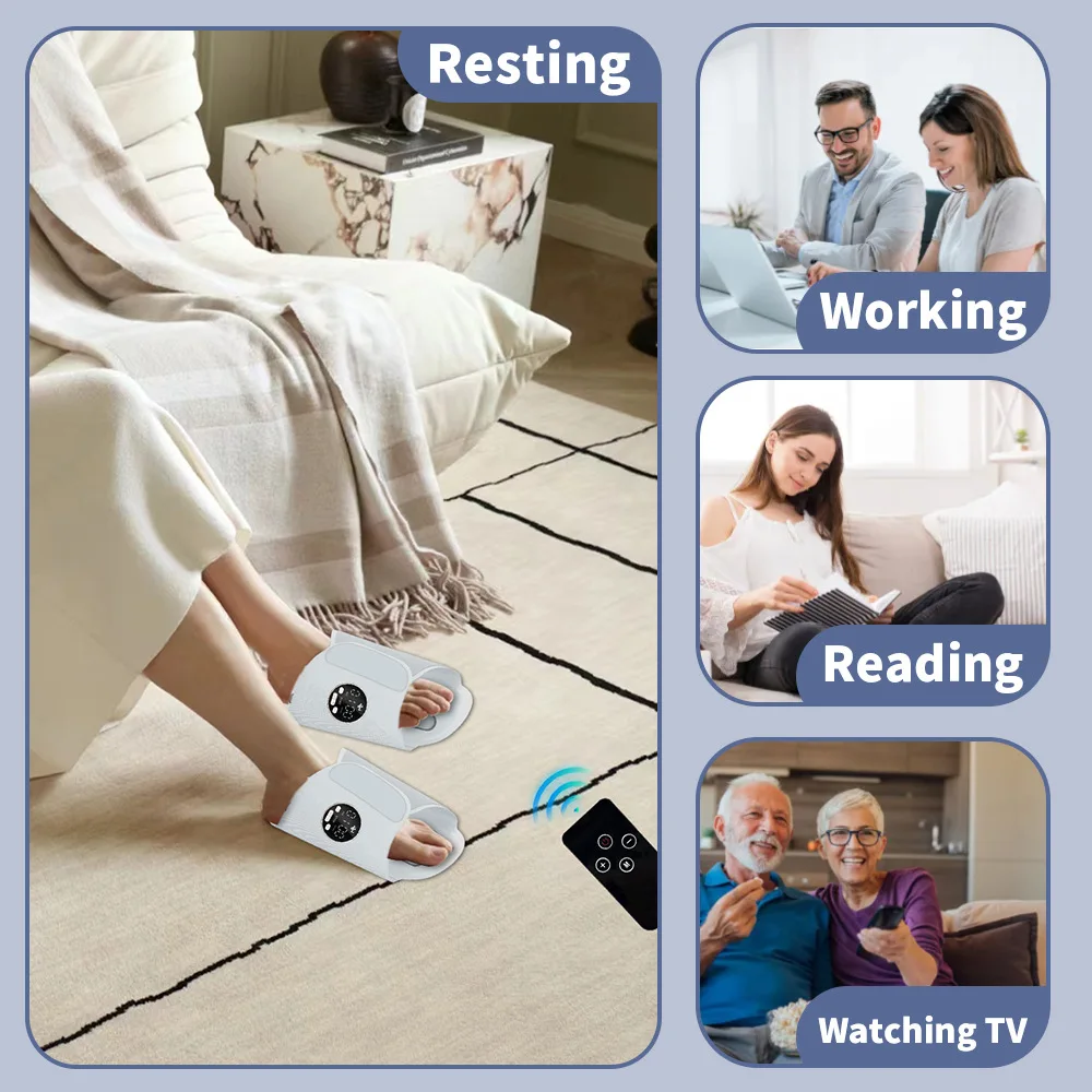 Electric Foot Massager Shoe EMS Pad Muscle Stimulation Massage  Foot Relaxation Foot Spa Machine Feet Massager Tools Circulation