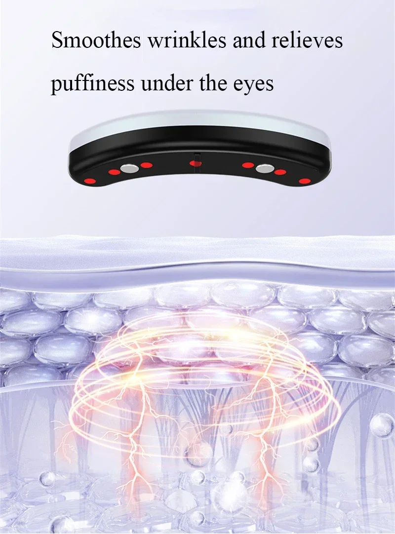 EMS Pulse Micro-current Eye Care Device Eye Massager Reduce Anti-Wrinkle Dark Circles Lines Swelling Relieve Fatigue Eye Massage