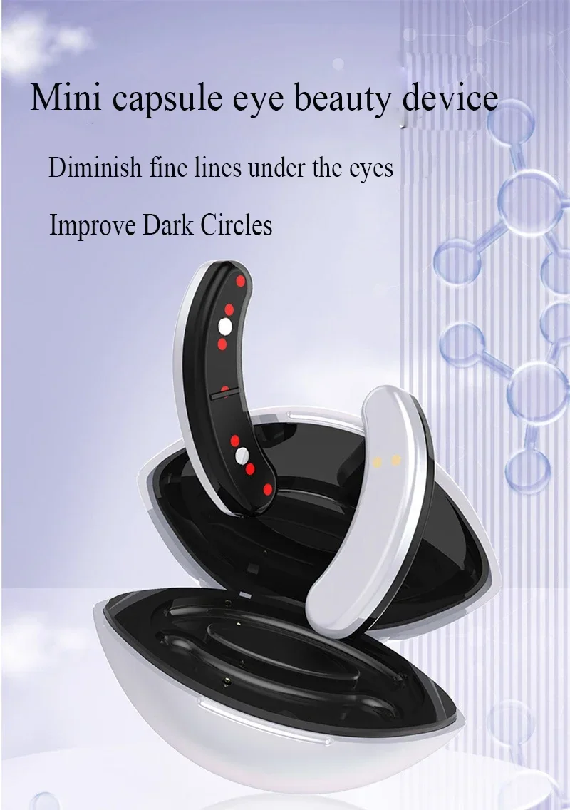 EMS Pulse Micro-current Eye Care Device Eye Massager Reduce Anti-Wrinkle Dark Circles Lines Swelling Relieve Fatigue Eye Massage