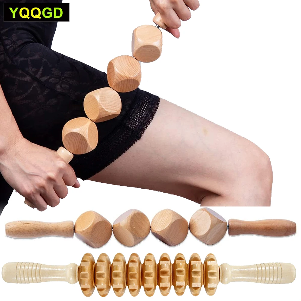 1Pc Wooden Massage Roller,Cube Body Roller for Cellulite,Dice Cellulite Roller for Pain Relief,Wooden Massage Tool for Cellulite