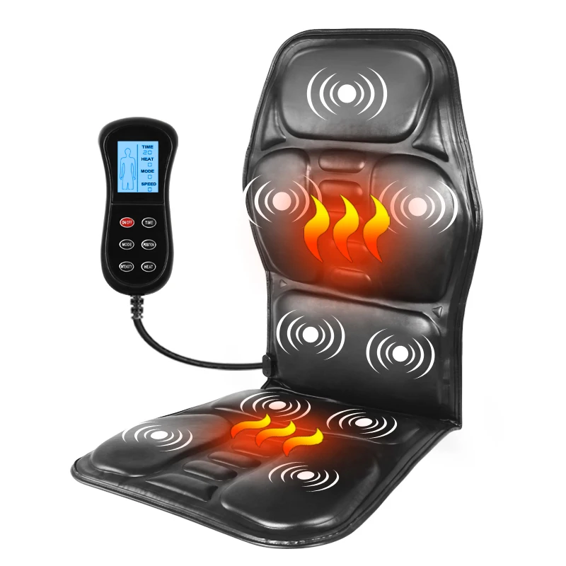 KLASVSA Electric Back Massager Massage Chair Cushion Heating Vibrator Car Home Office Lumbar Neck Mattress Pain Relief KLASVSA Electric Back Massager Massage Chair Cushion Heating Vibrator Car Home Office Lumbar Neck Mattress Pain Relief