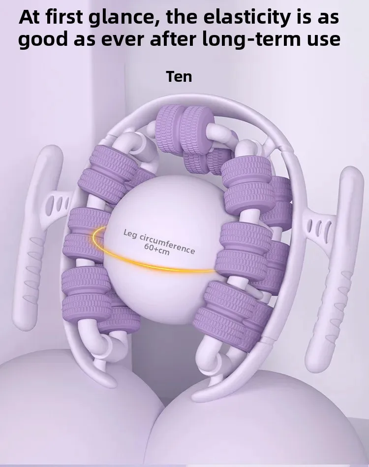 Newest 28 Wheel Annular Leg Clamp Massager Relax  Massager Anti-cellulite Massager Body Slimming Roller Massage for Body