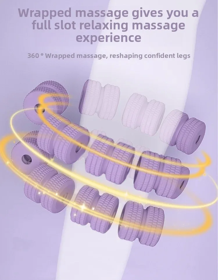 Newest 28 Wheel Annular Leg Clamp Massager Relax  Massager Anti-cellulite Massager Body Slimming Roller Massage for Body