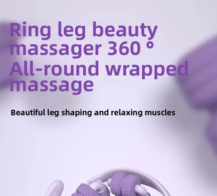 Newest 28 Wheel Annular Leg Clamp Massager Relax  Massager Anti-cellulite Massager Body Slimming Roller Massage for Body