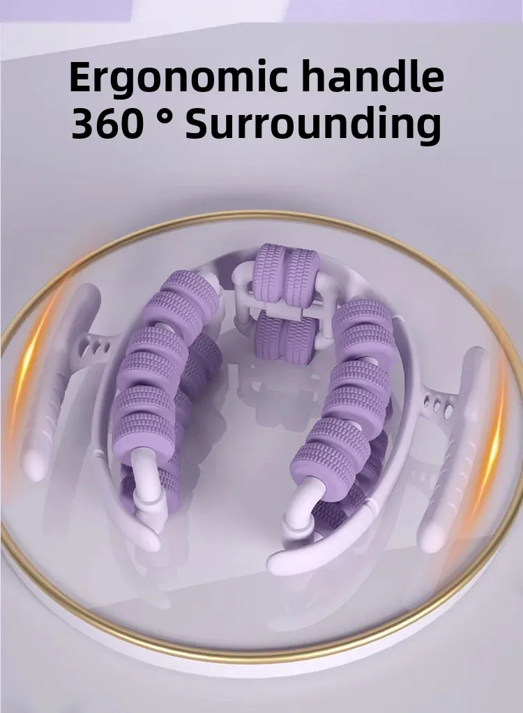 Newest 28 Wheel Annular Leg Clamp Massager Relax  Massager Anti-cellulite Massager Body Slimming Roller Massage for Body