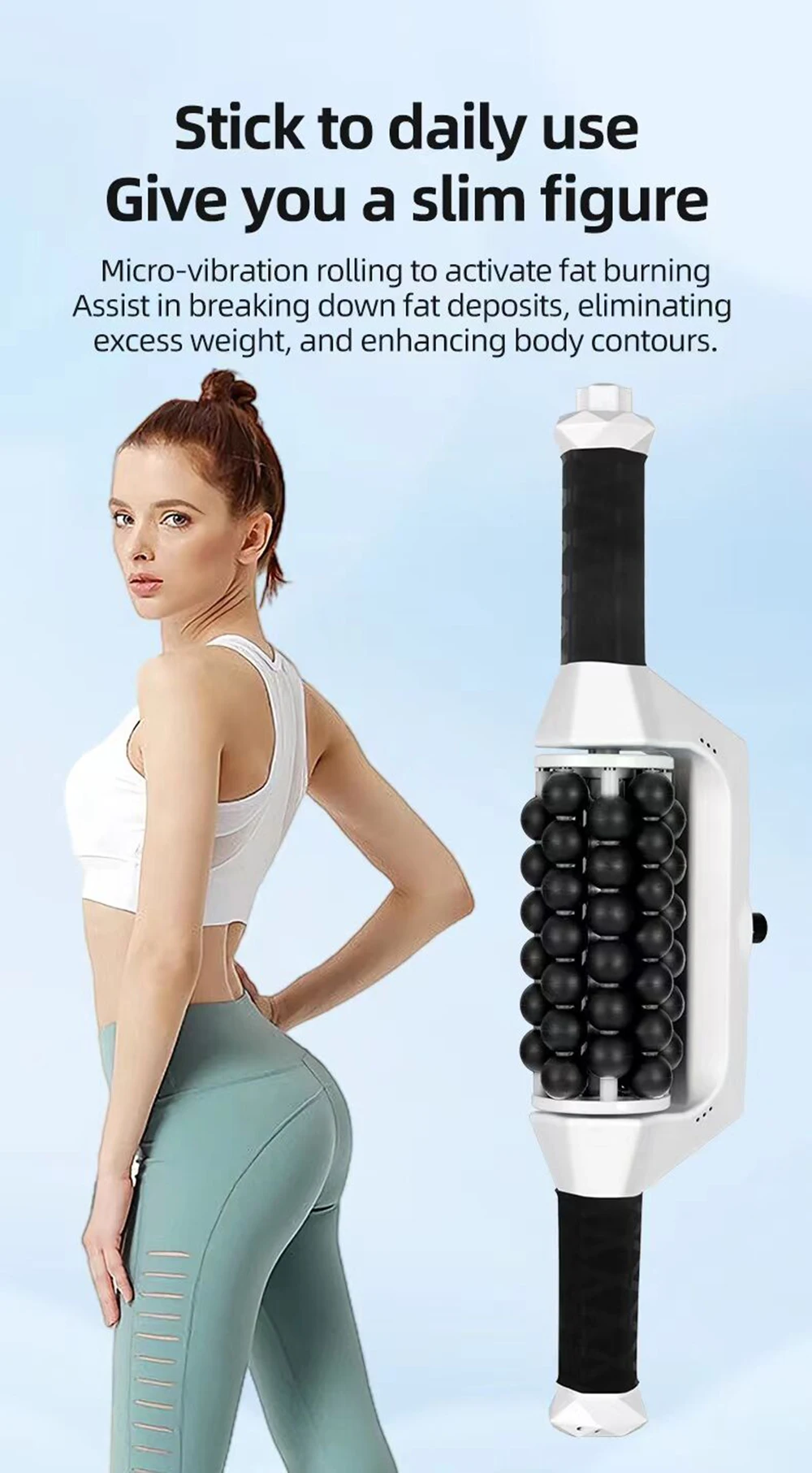 Rechargeable Roller for Muscle Body Relaxing High Frequency Rolling Massage Anti-Cellulite Body Shapping Slimming Machine Rechargeable Roller for Muscle Body Relaxing High Frequency Rolling Massage Anti-Cellulite Body Shapping Slimming Machine