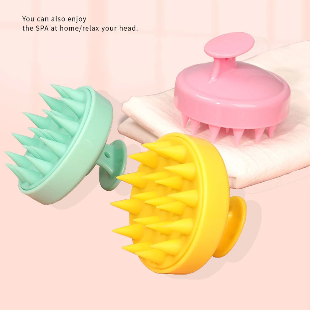 Silicone Head Scalp Massage Comb Hair Washing Brush Soft Scalp Massager for Hair Growth Shampoo Brush Shower Comb Hair Care
