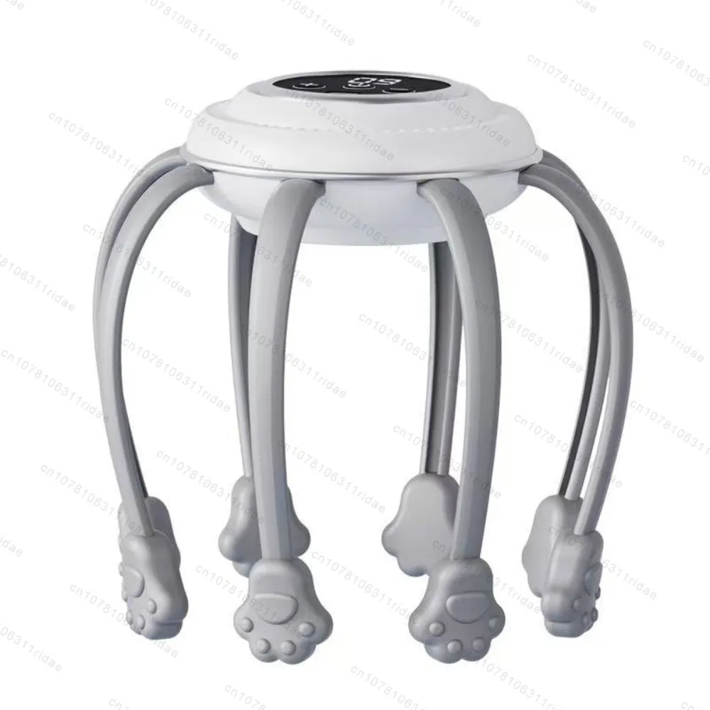 8-20 Claw Full Wrap Head Massage Machine 360 Degree Electric Point Massager Health Care Octopus Scalp Scratcher for Relaxation