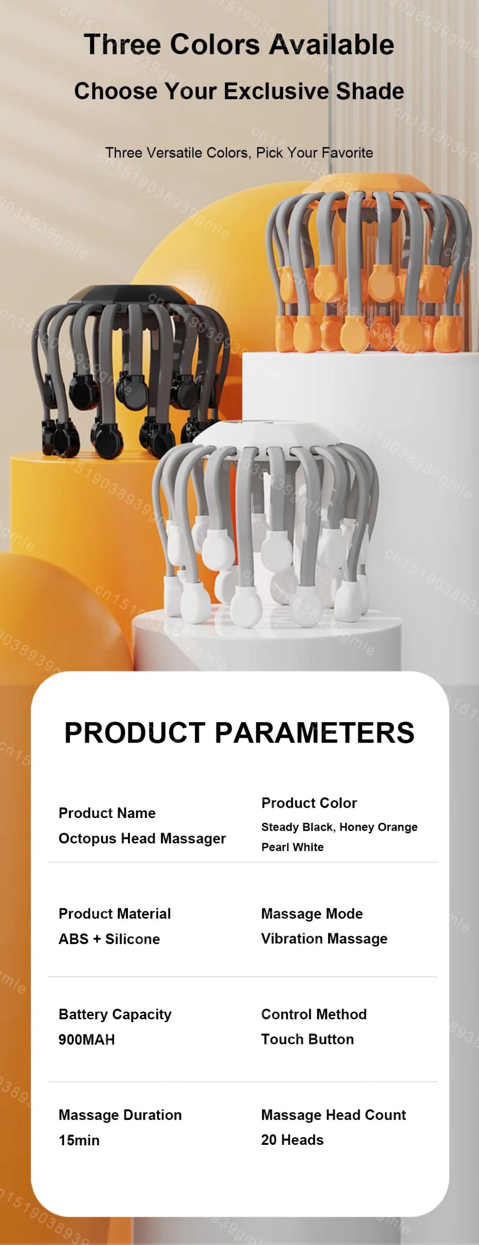 8-20 Claw Full Wrap Head Massage Machine 360 Degree Electric Point Massager Health Care Octopus Scalp Scratcher for Relaxation